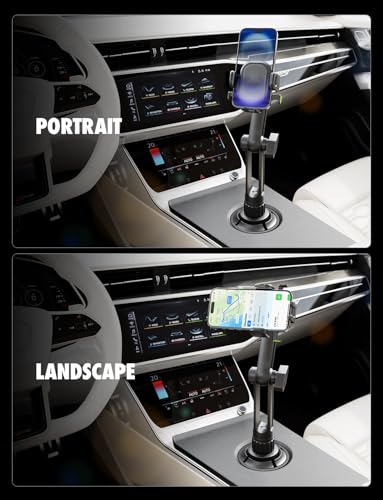 Bracketron OneClick Cup Phone Holder for Car, 360° Rotation Expandable Base