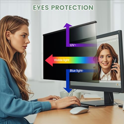 [5 Pack] 24 Inch Computer Privacy Screen Filter for Monitor 16:9