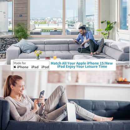 iPhone 17 16 15 Charger Fast Charging 10FT, 2 Pack 20W USB C Wall Charger Fast Charging Block with Long Type C Charging Cable Compatible with iPhone 17/Pro/Pro Max/17 Air/ 16/16 Pro/16 Pro Max/15/Plus