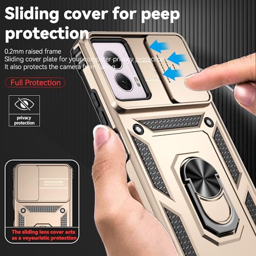 SunStory for Motorola Moto G Power 5G 2024 Case with Kickstand,Gold - color: Gold