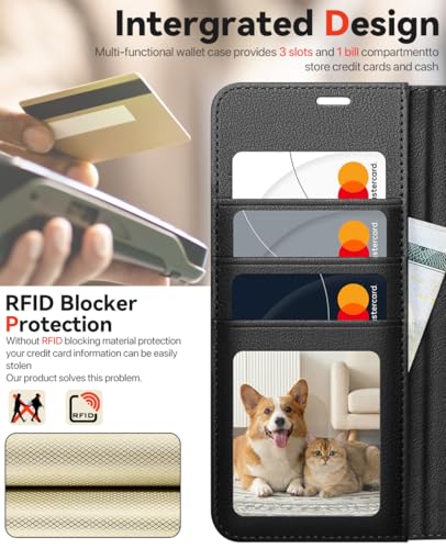 OCASE for Samsung Galaxy S26 Detachable Wallet Case with Card Holder, [2 in 1] PU Leather Flip Folio Case with RFID Blocking Stand Wrist Strap Shockproof Phone Cover 2026, Litchi Black - color: Litchi Black, size: Samsung Galaxy S26