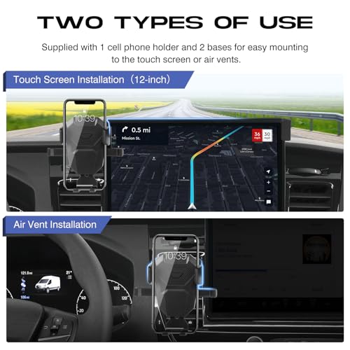 Sunsdrew Car Phone Holder for 2022-2026 Ford Transit Accessories 12" Screen - size: For Transit