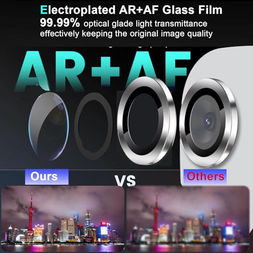 Zeking 2 Set for Motorola Razr Fold 5G Camera Lens Protector - color: Silver
