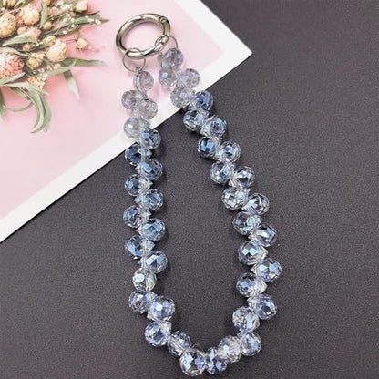 TENOC Beaded Phone Wrist Strap, Blue - color: A-blue