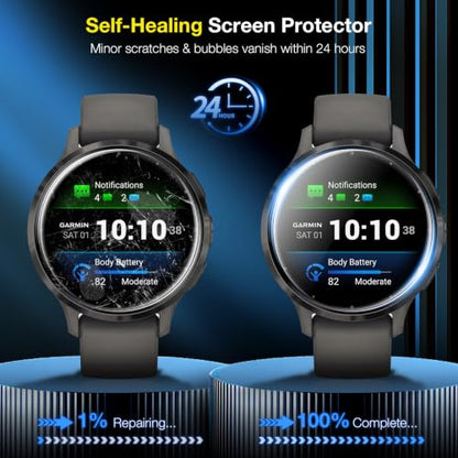 LK 6 Pack for Garmin Venu 4/ Venu 3s Screen Protector 41mm, TPU Film - size: 41mm