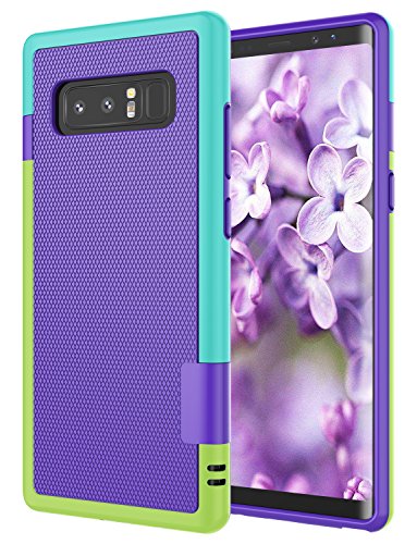Galaxy Note 8 Case, Note 8 Cover, Jeylly [3 Color] Slim Hybrid Impact Rugged Soft TPU & Hard PC Bumper Shockproof Protective Anti-Slip Case Cover Shell for Samsung Galaxy Note 8 SM-N950 - Purple | [3 Color] Slim Hybrid Impact Rugged Soft TPU & Hard PC Bum
