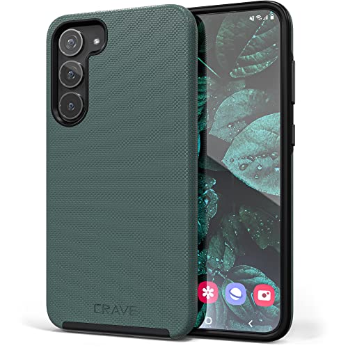 Crave for Samsung Galaxy S23 Plus Case, Shockproof Protection Dual Layer Case for Samsung Galaxy S23 Plus (6.6 inch) - Forest Green - color: Forest Green, size: Galaxy S23+