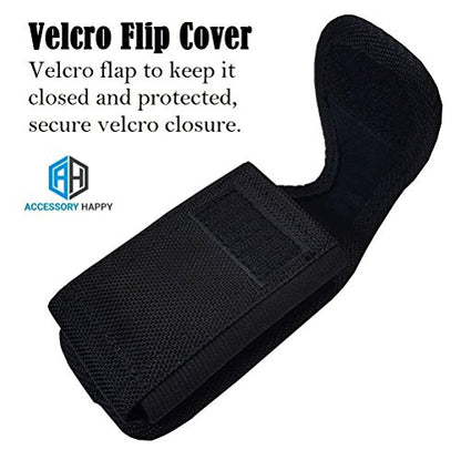 Military Grade Cell Phone Case,Rugged Pouch Holster Inhale Holder Clip Belt Flip Phone Case Fits Kyocera Cadence S2720, DuraXTP, DuraXV LTE, DuraXV Plus, DuraXE, Most Large FLIP Phones & Insulin Pumps - color: Vertical Dura Flip Phone Black