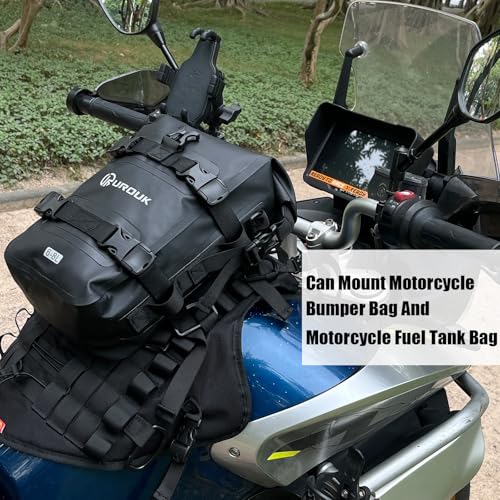 Universal Motorcycle Tank Bag Mounting Base,Tank Cover for Motorcycle Fuel Tank Bag/Bumper Bag/Clash Bar Bag - Motor Tank Expansion Storage Accessories (Tank mount) - style: Tank Mount