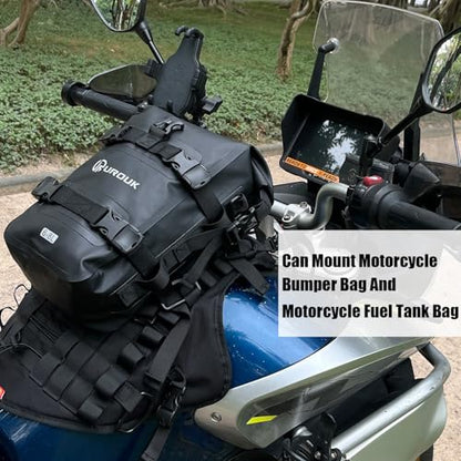 Universal Motorcycle Tank Bag Mounting Base,Tank Cover for Motorcycle Fuel Tank Bag/Bumper Bag/Clash Bar Bag - Motor Tank Expansion Storage Accessories (Tank mount) - style: Tank Mount