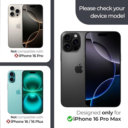 ArmorSuit 2 Pack Screen Protector for iPhone 16 Pro Max MilitaryShield Max Coverage HD Clear Film - Made in USA - size: iPhone 16 Pro Max 6.9" Max Coverage