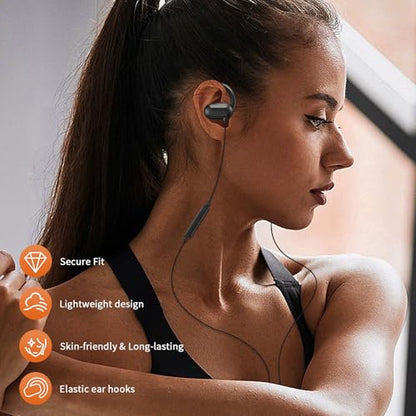 ACANDYA 3.5mm Wired Earbuds Open Ear Headphones Sport Headset with Mic