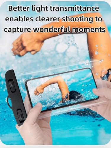 Waterproof Phone Pouch – Touchable Dry Bag for Swimming, Rafting, Diving – Floating Case for Takeaway Rider, Delivery Driver, Kayak, Boat – Universal 7.0" (Pink) - color: Pink