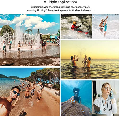 wellhouse Waterproof Phone Pouch, Waterproof Phone Case for iPhone 17 16 15 14 13 Pro Max XS Samsung, IPX8 3D Cellphone Dry Bag Beach Essentials (1 Pack - Crystal Green7.0, 7 inch) - color: 1 Pack - Crystal Green7.0"