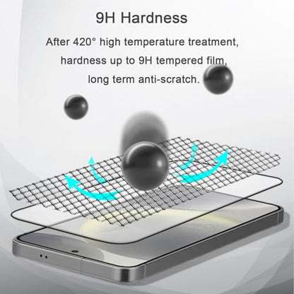 [3+3 Pack] for Samsung Galaxy S24 Plus [6.7"] 0.18 Fingerprint Tempered Glass Screen Protector with Camera Lens Protector,HD Clear,Easy Installation with Auto-Alignment Kit [Dust-Free & Bubble-Free]