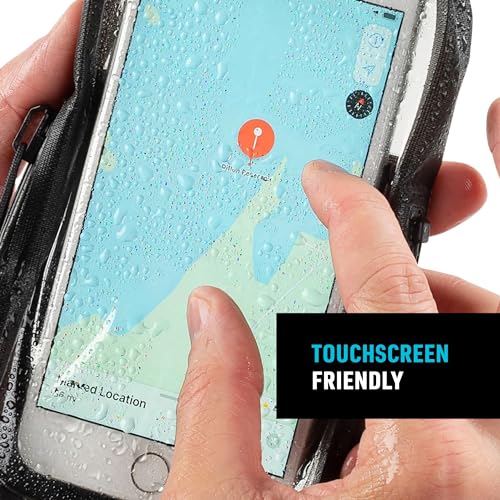 Nite IZE Runoff Waterproof Phone Case with TRU Zip Technology - IP67 Waterproof Phone Case & Lanyard - Poolside & Beach Accessories for Cell Phone - Charcoal