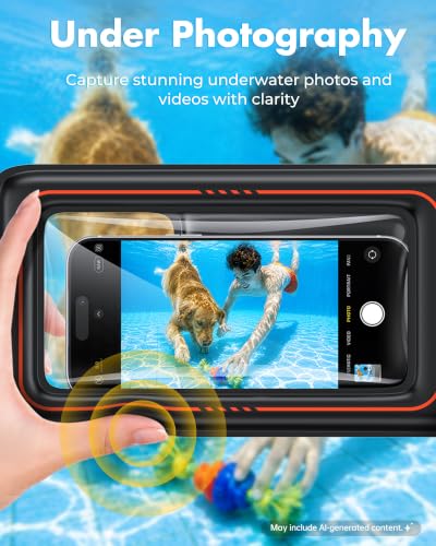 UNBREAKcable Floating Waterproof Phone Pouch 2 Pack, IPX8 Waterproof Phone Case Dry Bag Kayak/Beach/Cruise Travel Essentials, Water Proof Pouch for iPhone 17 16 15 Pro Max, Samsung S26 Ultra -8" - size: 8.0 inch