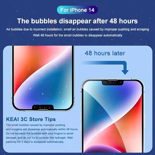 [2 Pack] Hydrogel Screen Protector for iPhone 16e, Upgraded Non-breakable Flexible TPU Flexible Protective Film [Bubble Free] [High Sensitivity][Anti-Scratch] (Non-Tempered Glass)