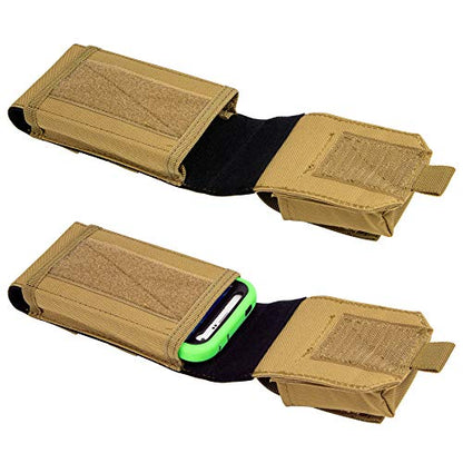 Tactical Molle Phone Holster, Compact Waist Belt Pouch with Cigarette Case for iPhone 17 Pro Max/16 Pro Max/15 Pro Max/14 Pro Max/13 Pro Max, Samsung S25/S24/S23/S22 - color: ACU