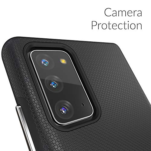 Crave Galaxy Note 20 Case, Shockproof Protection Dual Layer Case for Samsung Galaxy Note 20 (6.7 inch) - Black - color: Black