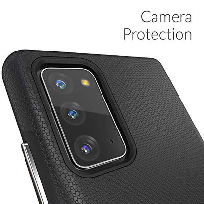 Crave Galaxy Note 20 Case, Shockproof Protection Dual Layer Case for Samsung Galaxy Note 20 (6.7 inch) - Black - color: Black