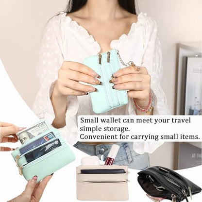 Crossbody Body Phone Holder for Women, New Phone Strap with Zippered Pouch, Adjustable Crossbody Strap - color: Green