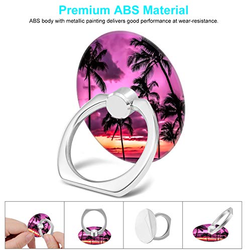Bonoma Cell Phone Ring Holder Stand,3 Pack Sunset Beach Palm Tree - color: Sunset Beach Palm Tree