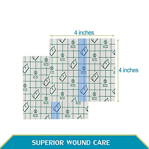 50 Pcs Waterproof Shower Protector Bandage 4x4 inch for Chest Chemo Dialysis Catheter Shower Cover Hemodialysis Port Surgery Incisions Bath Guard Patch Transparent Film Clear Adhesive Wounds Dressing - size: 4x4 Inch (Pack of 50)