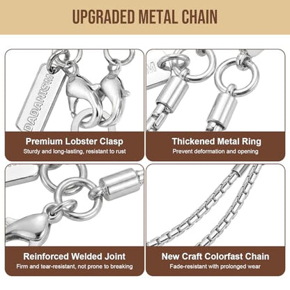 Dadanism Universal Phone Lanyard Set, Silver - color: Silver, size: 128+26 cm