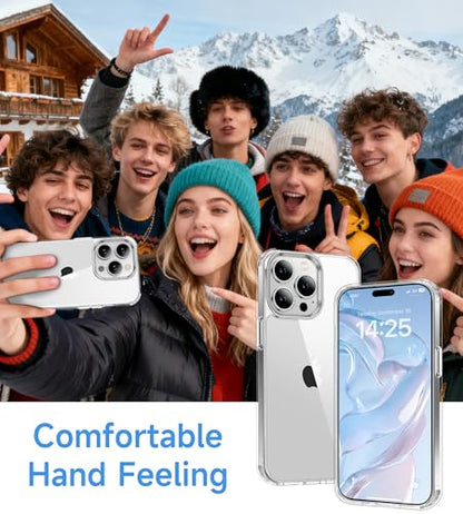 USLAI Case for iPhone 14 Pro, Anti-Yellowing, Crystal Clear Back, Shockproof & Military‑Grade Drop Protection - Transparent - color: Clear, size: iPhone 14 Pro