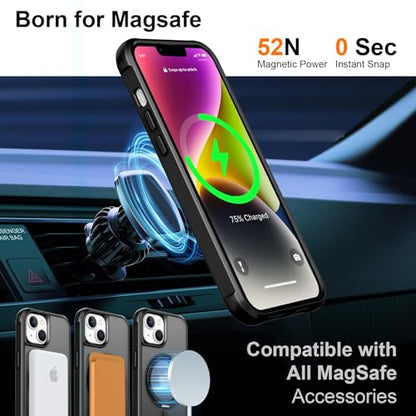 360°Magnetic Swivel Ring for iPhone 14 Plus case-Black - color: Black, size: iPhone 14 Plus