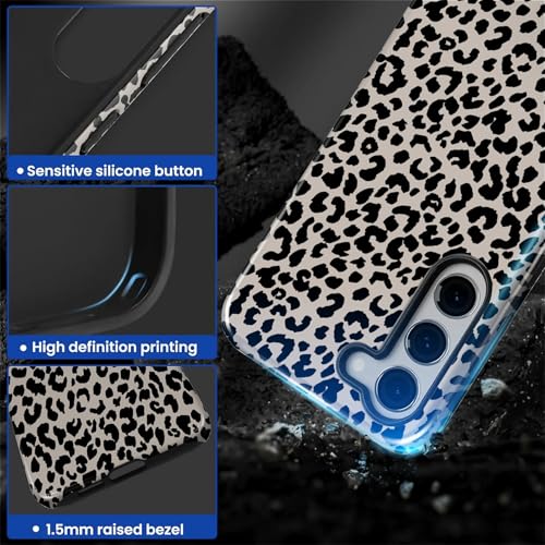 Case Compatible with Samsung Galaxy S23, Hybrid 2-Layer Hard Shell Protection Case, Shockproof Protective Tough Phone Cover, Animal Leopard Print - color: Animal Leopard Print, size: Samsung Galaxy S23