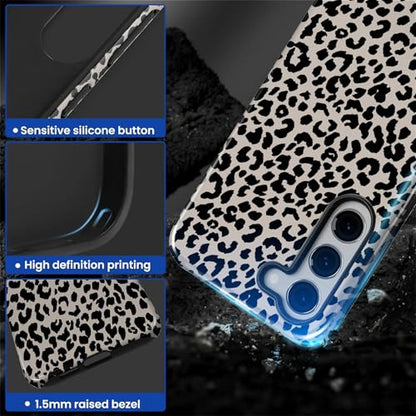 Case Compatible with Samsung Galaxy S23, Hybrid 2-Layer Hard Shell Protection Case, Shockproof Protective Tough Phone Cover, Animal Leopard Print - color: Animal Leopard Print, size: Samsung Galaxy S23