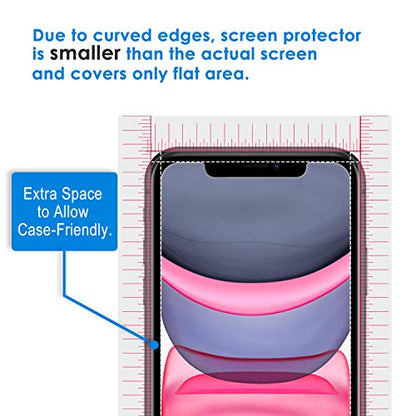 JETech Privacy Screen Protector for iPhone 11/XR, 2-Pack - size: iPhone 11/XR 6.1-Inch