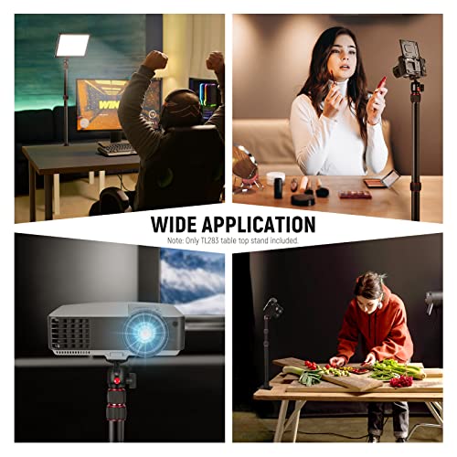 NEEWER Extendable Camera Desk Mount with Ball Head, 17"-40", TL283(RED) - style: TL283/Red