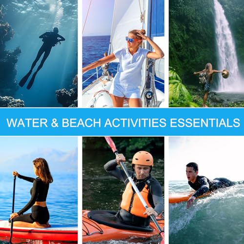 Water-Resistant Phone Pouch with Touch Screen Access, Dry Bag for Phone & Small Essentials, for Swimming, Kayaking, Beach & Travel Yellow
