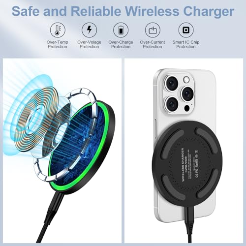 Fast Wireless Phone Charger for Motorola Razr 2024/Edge 2024/G Power 2025/