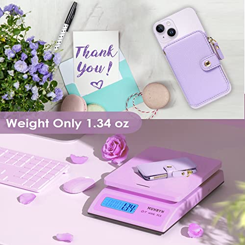 M-Plateau RFID Blocking Phone Wallet Stick On,Credit Card Holder for Women | Card Holder for Phone case Stick on Attachable Credit Card Holder for Phone (Compatible with Most Smartphones) (Purple) - color: Purple