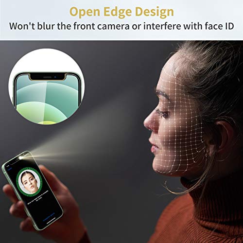 UNBREAKcable 3-Pack Screen Protector for iPhone 12 mini Tempered Glass | Shatterproof, Easy Install, 9H Hardness, 99.99% HD Clear, Bubble-Free, Anti-Fingerprint, Scratch Resistant, Case Friendly - size: iPhone 12 mini