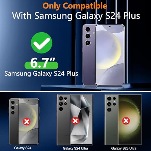 Battery Case for Galaxy S24 Plus,[12000mAh]Large capacity Slim Portable Protective Fast Charging Case Battery Case Compatible with Galaxy S24 Plus(6.7inch) Wireless Charging Case with Carplay-Black - size: Galaxy S24 Plus