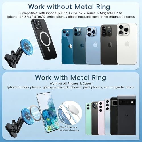 Car Vent Metal Magnetic Phone Mount Compatible with 2021-2026 Ford F-150 - size: Magnetic