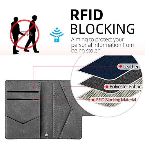 Magsafe Phone Wallet,Magnetic Wallet for iPhone 16/15/14 Pro Max/14 Pro/14 Plus/13/12 Series,5 Card Slots with RFID Blocking/Tether Tab/Rop,Anti-lost,Vegan Leather,Gray - color: Gray