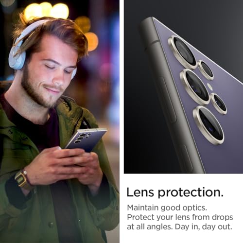 Spigen Camera Lens Protector for Galaxy S24 Ultra - Titanium Violet[2 Pack] - color: Titanium Violet