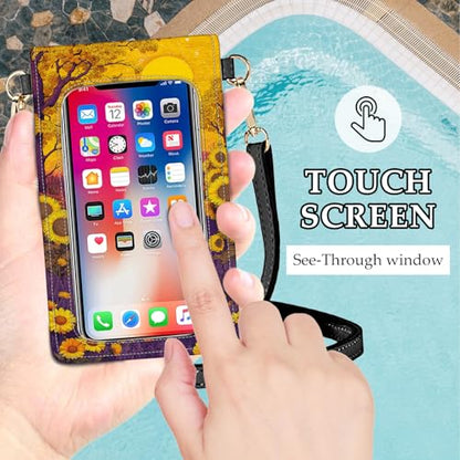 Small Crossbody Bags for Women Touchscreen Cell Phone Bag Cross Body Purses with adjustable Strap,Gifts For Teenage Girls - color: Skeletons in the Floral Field