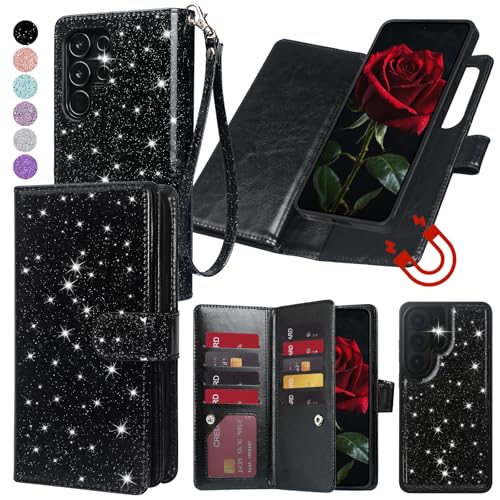 Varikke for Galaxy S26 Ultra Wallet Case Magnetic Detachable, Black - color: Black, size: Galaxy S26 Ultra 6.9"