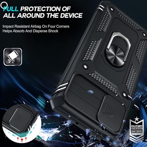 LeYi Compatible for Samsung Galaxy A51 Phone Case 4G Military-Grade, Black - color: Black, size: Galaxy A51 (6.5'')