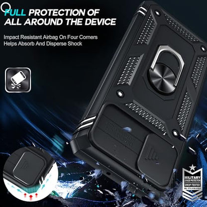 LeYi Compatible for Samsung Galaxy A51 Phone Case 4G Military-Grade, Black - color: Black, size: Galaxy A51 (6.5'')
