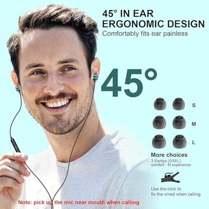 USB C Headphone Wired Earbuds for Samsung S26 Ultra S25 FE S23 A17 A16 A36 - color: Green