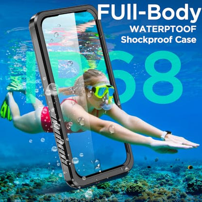 AICase for Samsung Galaxy S26 Ultra Case Waterproof, Clear Water Proof Shockproof Snowproof Dustproof Full Body Rugged Transparent Underwater Phone Case for Galaxy S26 Ultra Built-in Screen Protector - size: S26 ULTRA