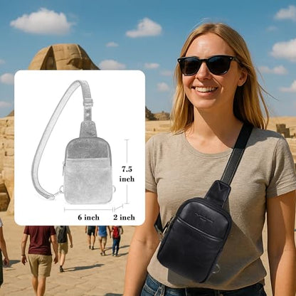 Travel Small Sling Bag for Women Anti Theft Crossbody Bags Phone Purse Cross Body Fanny Pack Over the Shoulder Bags(Black) - color: Black Dark